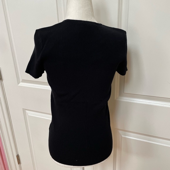 Sweetheart Neckline Short Sleeve Top from Elie Tahari - Picture 3 of 7